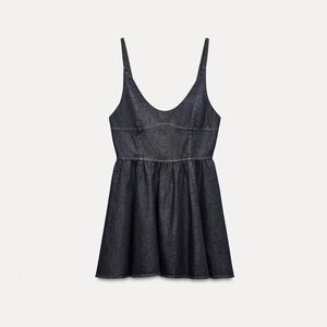 NWT ZARA TRF DENIM SWING DRESS